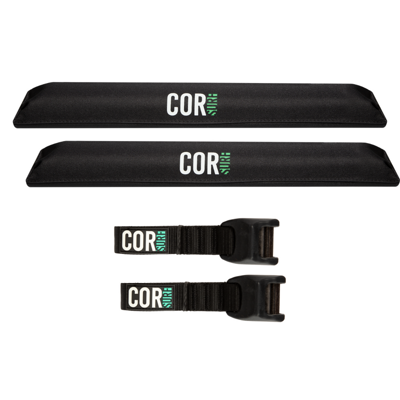 Load image into Gallery viewer, Aero Roof Rack Pad with 10' Scratch-Resistant Tie Downs (Flat Bars)