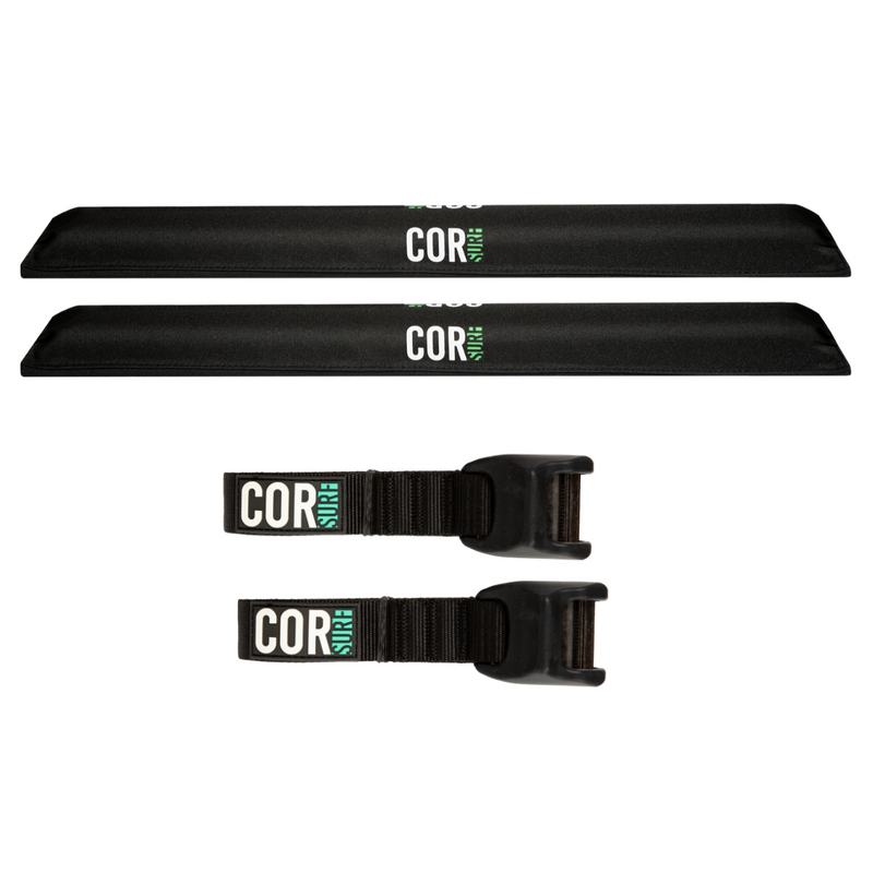 Load image into Gallery viewer, Aero Roof Rack Pad with 10' Scratch-Resistant Tie Downs (Flat Bars)