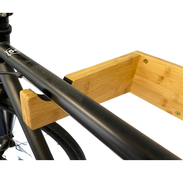 Load image into Gallery viewer, Bamboo Bike Mount with Removeable Shelf