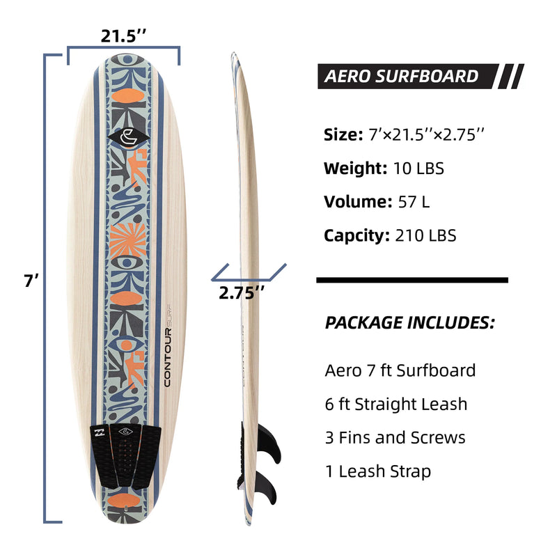 Load image into Gallery viewer, Aero 7 ft Soft Top Surfboard