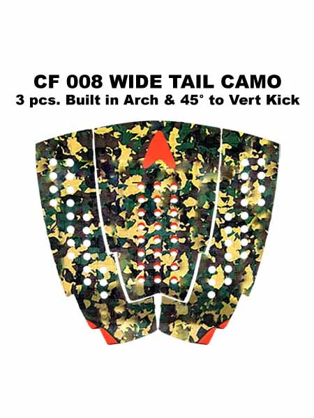 Load image into Gallery viewer, Wide Tail 3-Piece High-Performance Surfboard Traction Pad