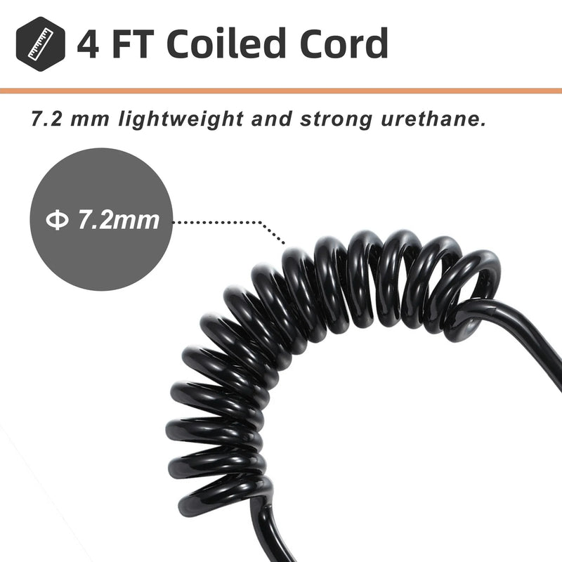 Load image into Gallery viewer, Bodyboard Coiled Leash 4 ft