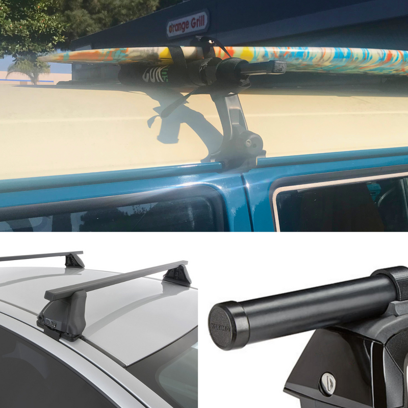 Load image into Gallery viewer, Round Roof Rack Pads for Surf and SUP | Long 28" or Short 19"