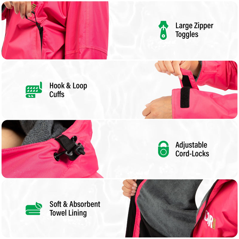 Load image into Gallery viewer, Waterproof Swim Parka (Red)