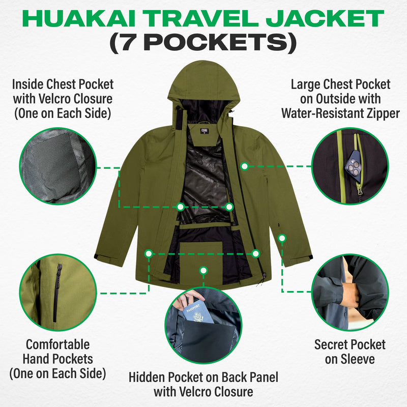 Load image into Gallery viewer, The Huakai Travel Rain Jacket - Unisex