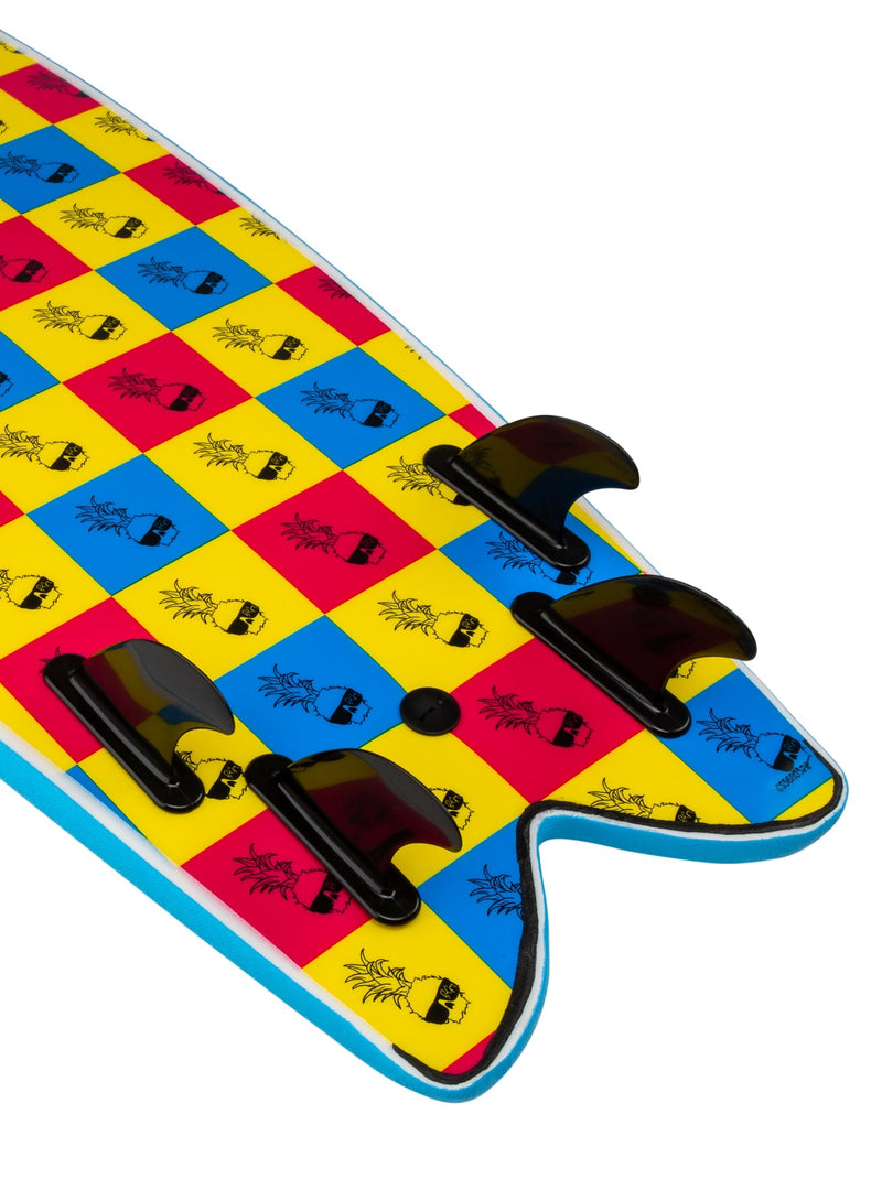 Load image into Gallery viewer, Retro Fish x Ben Gravy (5'8"Quad)