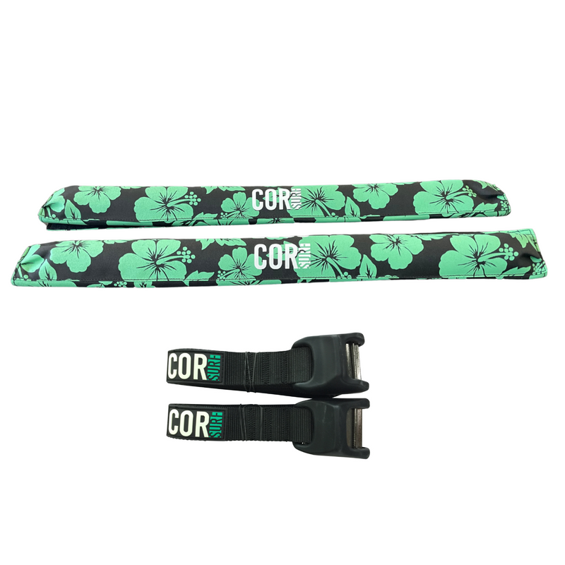 Load image into Gallery viewer, Aero Roof Rack Pad with 10' Scratch-Resistant Tie Downs (Flat Bars)