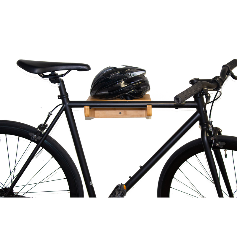 Load image into Gallery viewer, Bamboo Bike Mount with Removeable Shelf