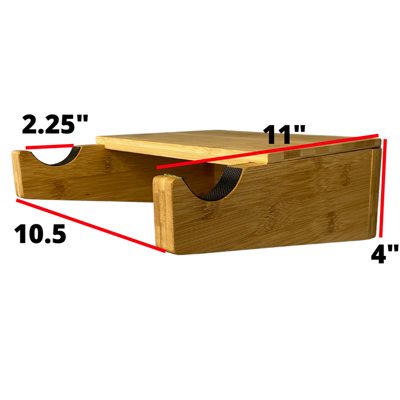 Load image into Gallery viewer, Bamboo Bike Mount with Removeable Shelf