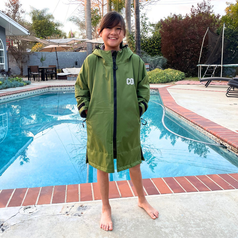 Load image into Gallery viewer, Waterproof Swim Parka (COR Green)