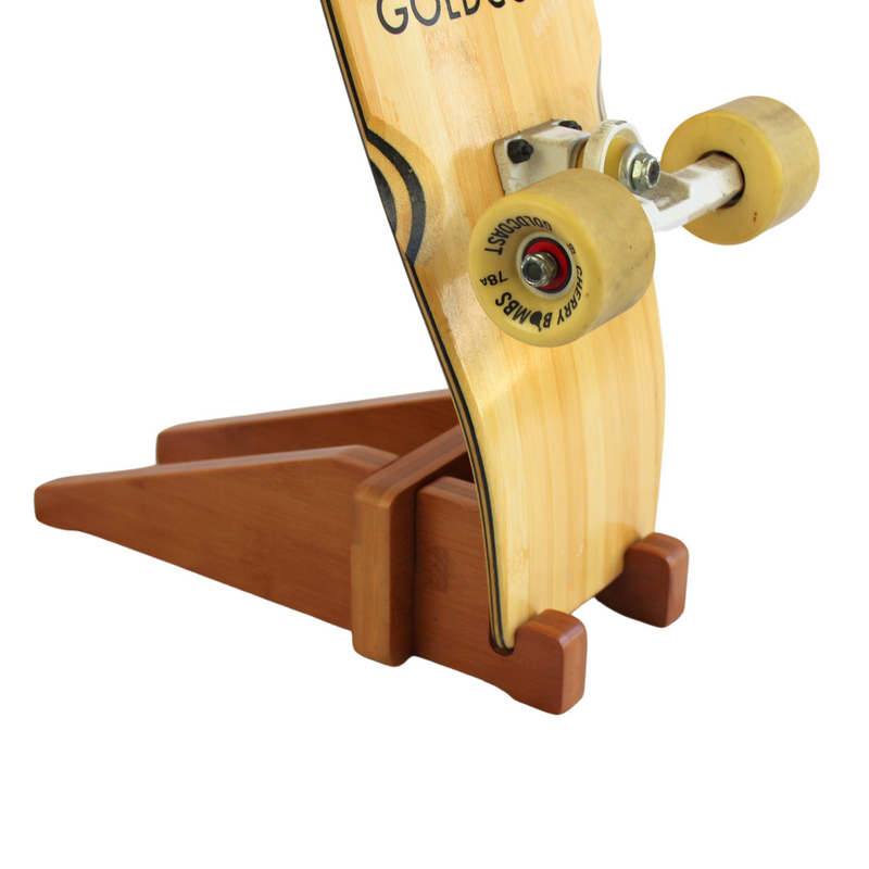 Load image into Gallery viewer, Bamboo Skateboard Floor Stand