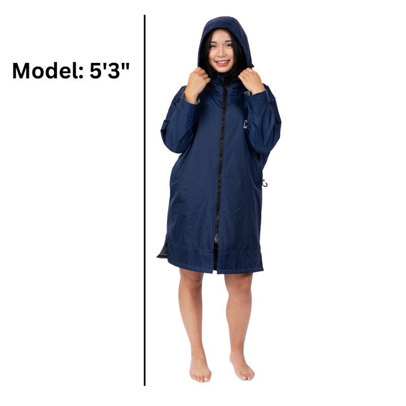 Load image into Gallery viewer, Waterproof Swim Parka (Navy Blue)