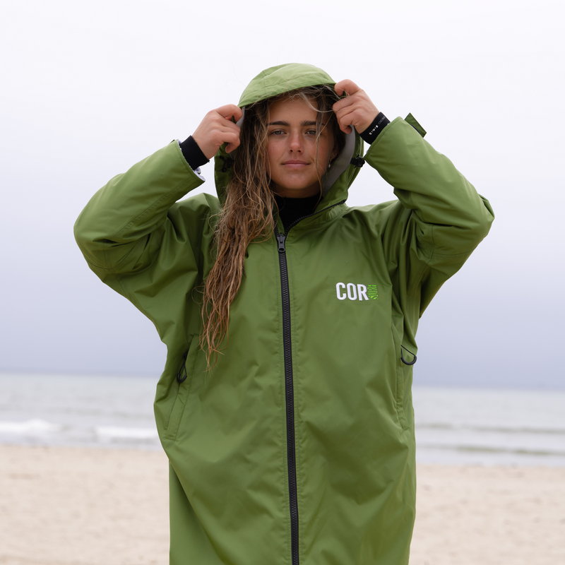 Load image into Gallery viewer, Waterproof Swim Parka (COR Green)