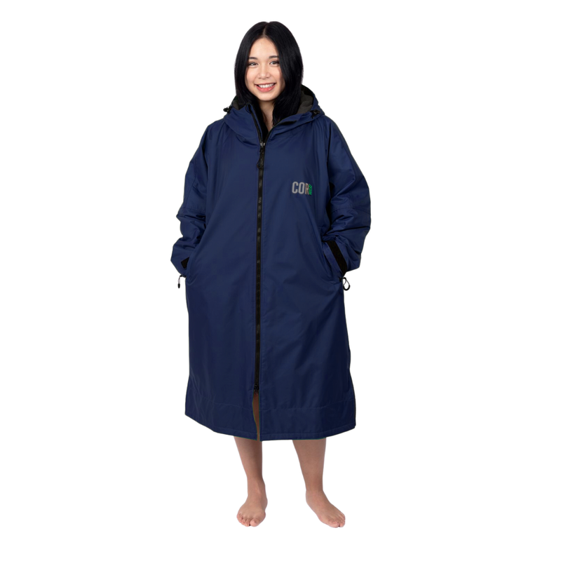 Load image into Gallery viewer, Waterproof Swim Parka (Navy Blue)