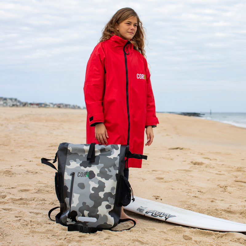 Load image into Gallery viewer, Waterproof Swim Parka (Red)