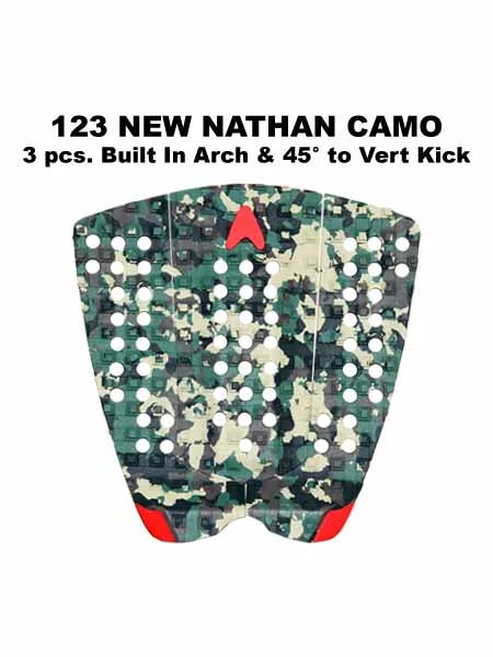 Nathan Fletcher 3-Piece High-Performance Surfboard Traction Pad