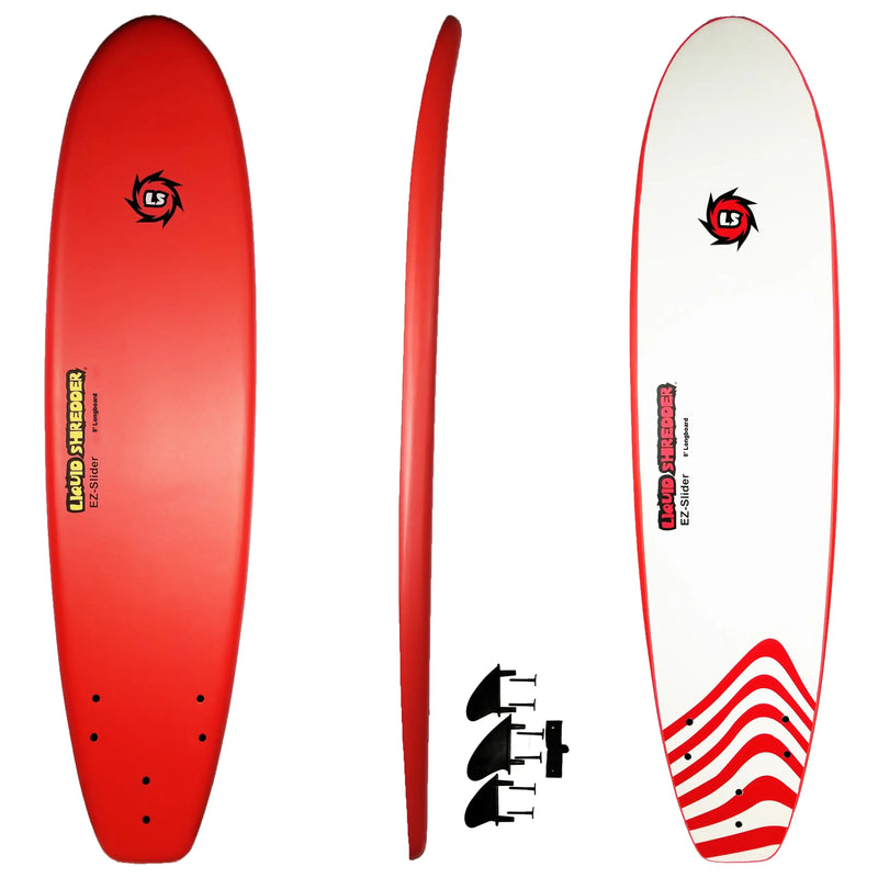Load image into Gallery viewer, EZ Slider 8' Longboard Soft Stop Surfboard
