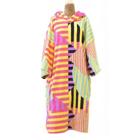 Surf Robe Pattern Blocksurf Surf Poncho / Changing Robe – SwellSpy