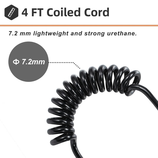 Bodyboard Coiled Leash 4 ft