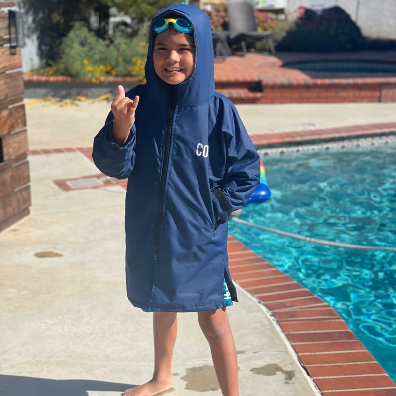 Load image into Gallery viewer, Kids Swim Parka Ages 4-8
