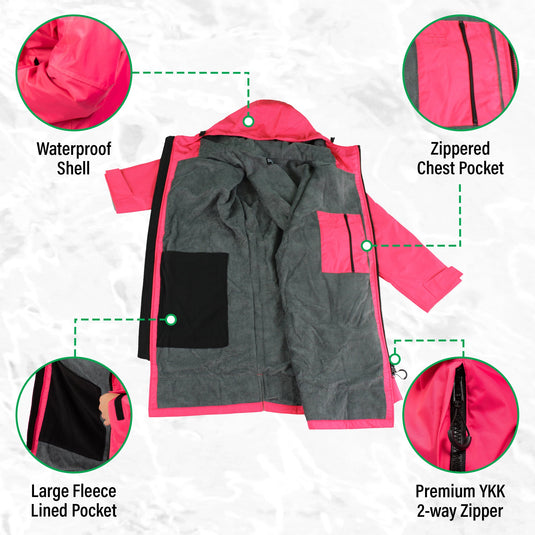 Waterproof Swim Parka (Red)