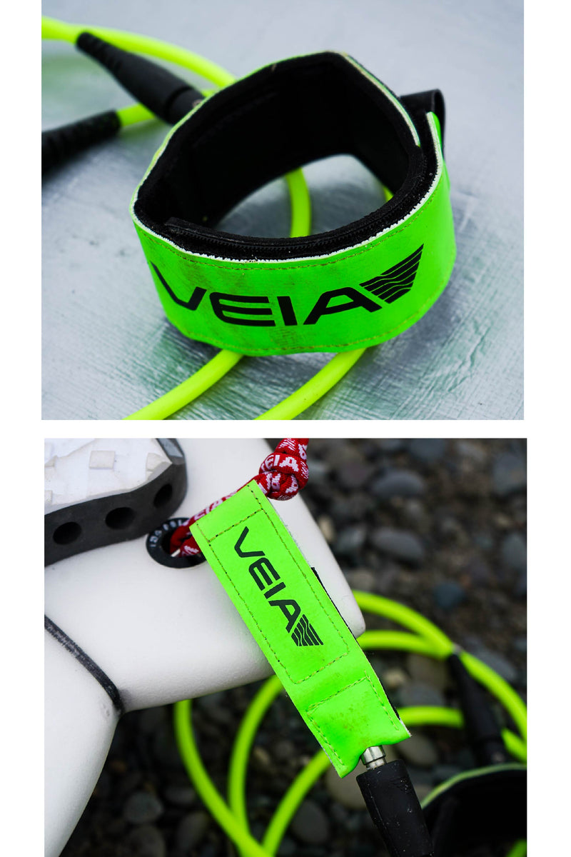 Load image into Gallery viewer, JJF Pro 5' Comp Leash - Hi Vis Green
