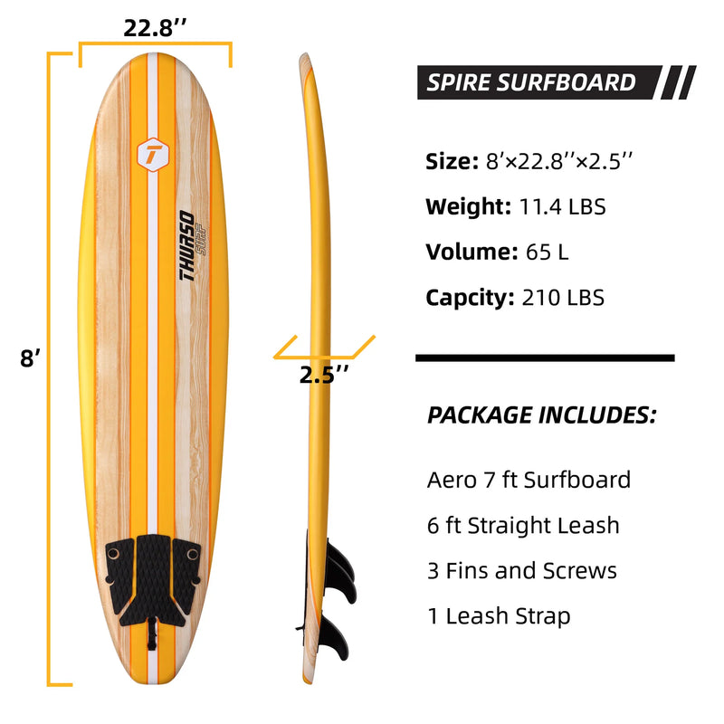 Load image into Gallery viewer, Spire 8 ft Soft Top Surfboard
