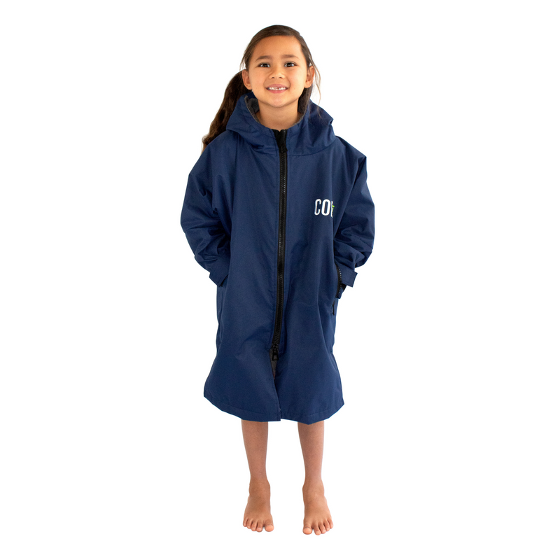 Load image into Gallery viewer, Waterproof Swim Parka (Navy Blue)
