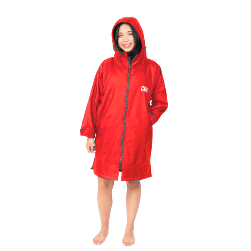 Load image into Gallery viewer, Waterproof Swim Parka (Red)
